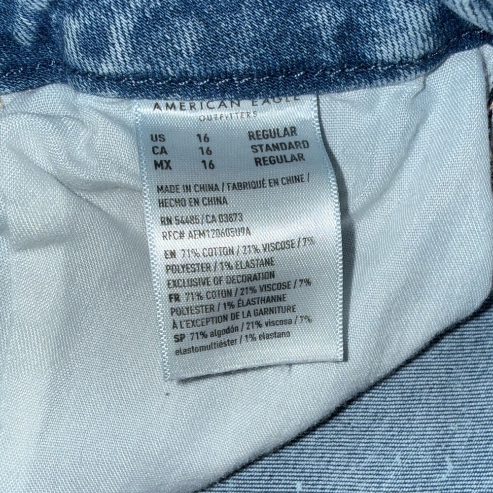 American Eagle Women’s Size 16 High Rise Distressed Skinny Jeans - Picture 3 of 3